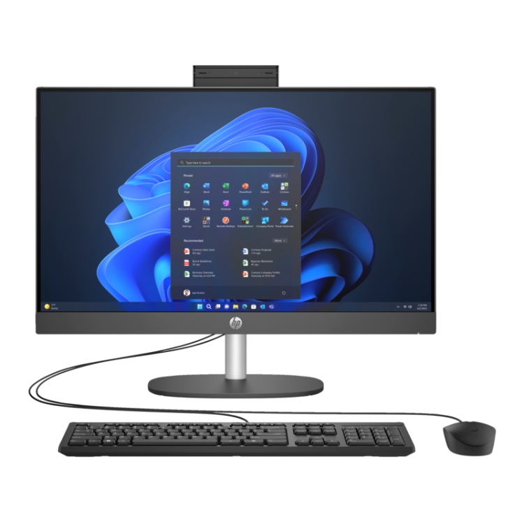 HP ProOne 240 G10 AIO Ultra 5-125U 23,8" FHD 8Go 512Go SSD FreeDOS Noir 12M