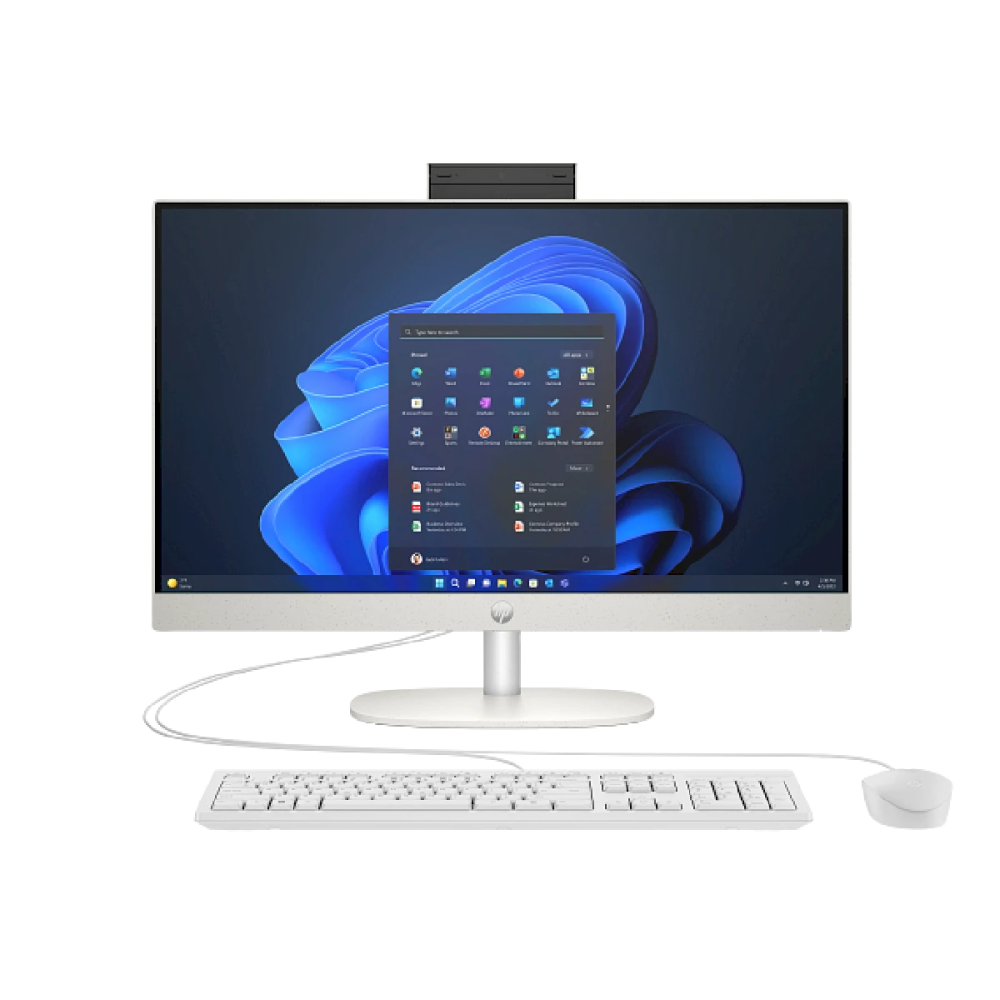 HP ProOne 240 G10 AIO Ultra 5-125U 23,8" FHD 8Go 512Go SSD FreeDOS Blanc 12M